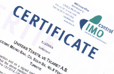 Uni-Teks Certificates